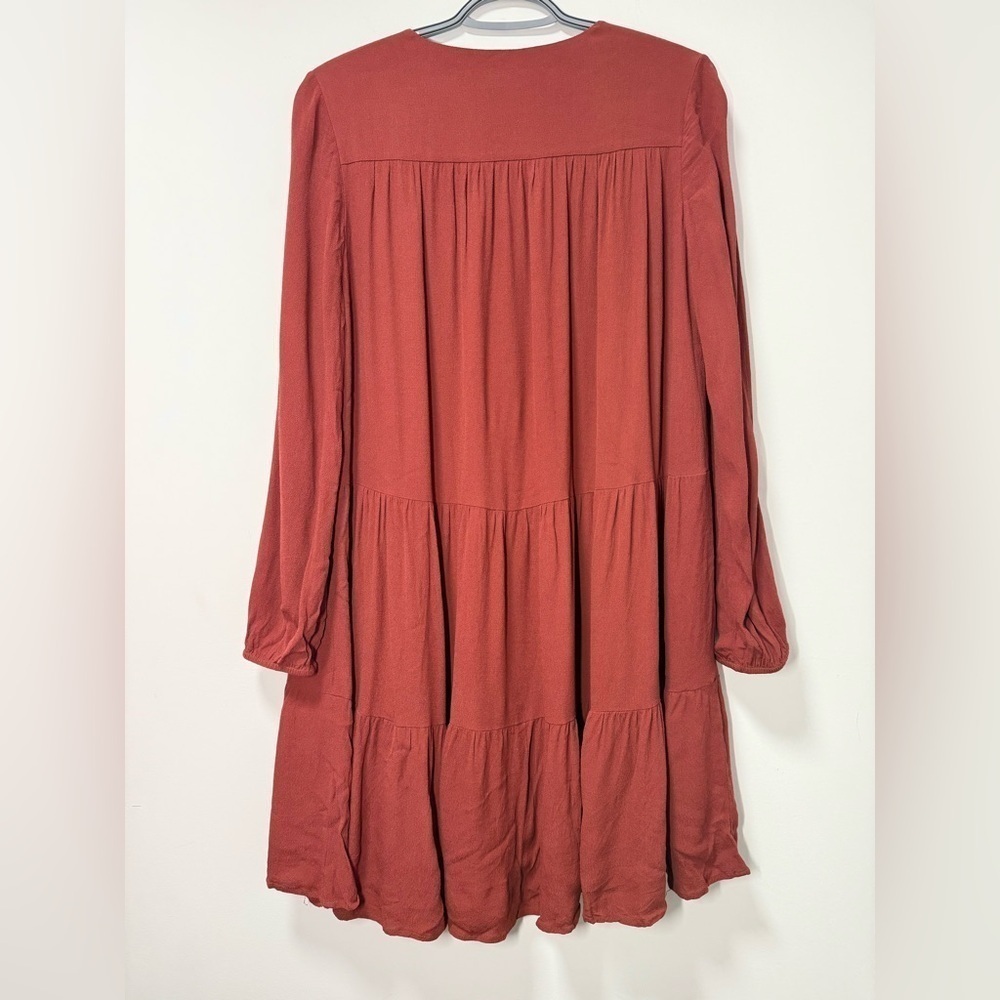 Aritzia Wilfred Barossa Dress Dark Carmine Red size S - Picture 5 of 7